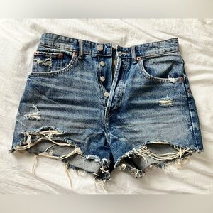 ZARA High-Waisted Jeans Shorts
